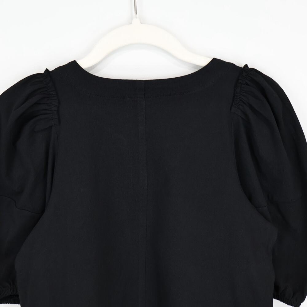 Madewell Puff Sleeve Tee Jet Black Size XXS NWT - Picture 7 of 7